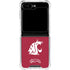 Washington State University Cougars Logo Galaxy Z Flip6 Clear Case